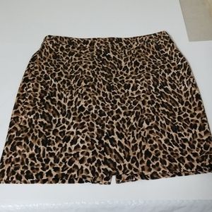 J. Crew Leopard Print Pencil Skirt